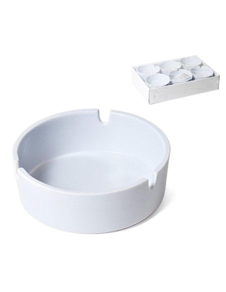 CENICERO  BASIC BLANCO 10CM