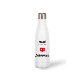 BOTELLA ACERO INOX 500 ML. MAMI...INFLUENCER 26X7CM