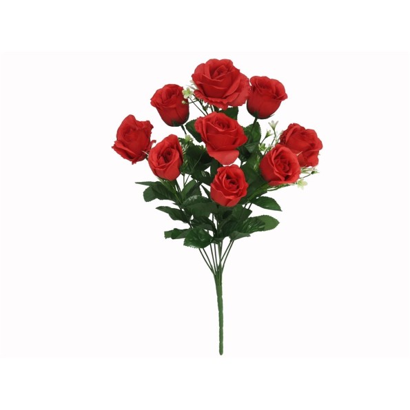 RAMO CAPULLOS-ROSAS X 9-47 CM (ROJO)