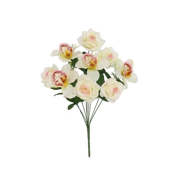 RAMO ROSAS- ORQUIDEA X 9-44 CM (ROSA)