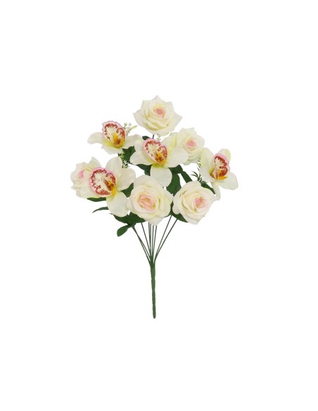 RAMO ROSAS- ORQUIDEA X 9-44 CM (ROSA)