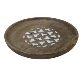 BANDEJA VACIABOLSILLOS MANGO 20X20X2 DECAPE MARRON