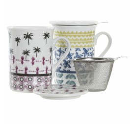 MUG INFUSIONES PORCELANA 11X8,5X11 280ML 2 SURT.