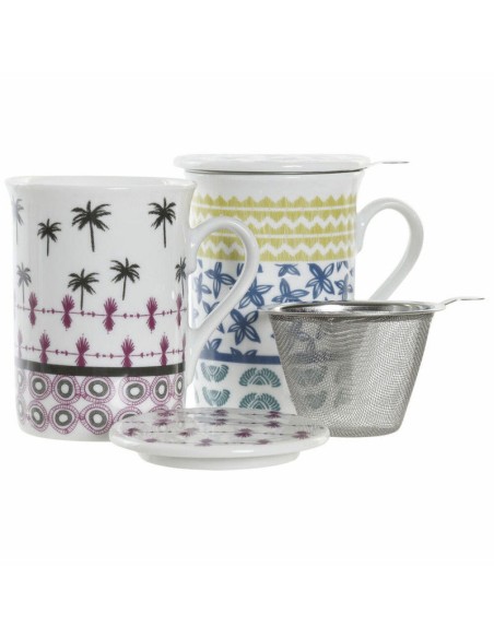 MUG INFUSIONES PORCELANA 11X8,5X11 280ML 2 SURT.