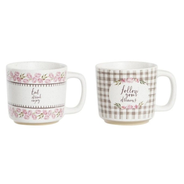 MUG PORCELANA NEW BONE 10,4X10,4X7,3 330ML 3 SURT.