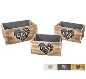 SET 3 CAJAS MADERA HERA 36X26X18CM