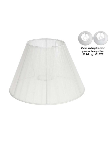 PANTALLA SEVILLA 25,5 CM C/ADAPTADOR BLC