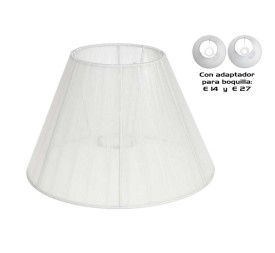 PANTALLA SEVILLA 30CM C/ADAPTADOR BLANCA