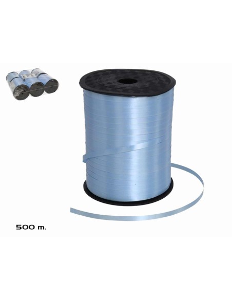 BOBINA CINTA REGALO 9X11CM 500 M AZUL