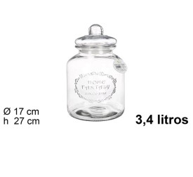 BOTE CRISTAL HERMETICO GALLETAS 3.40 L