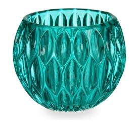 PORTAVELAS HEXAGONO PEQUEÑO TURQUESA