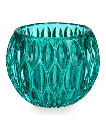 PORTAVELAS HEXAGONO PEQUEÑO TURQUESA