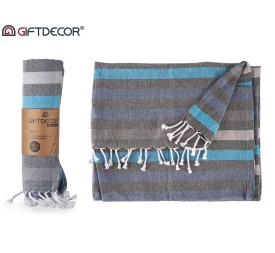 TOALLA 90X170CM RAYA AZUL