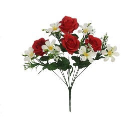 RAMO ROSAS LILIES X 10-45CM (RO
