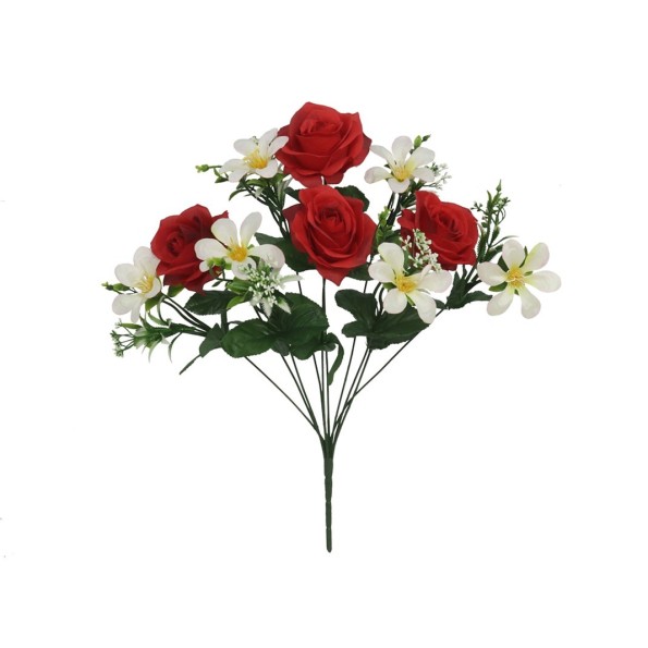 RAMO ROSAS LILIES X 10-45CM (RO