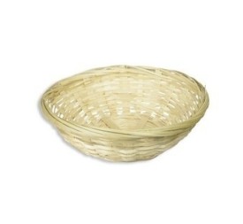 CESTO REDONDO BAMBU COLOR NATURAL 20DX6.5cm