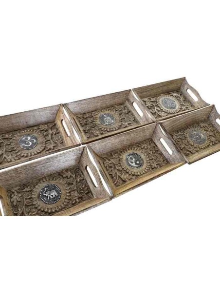 CENTRO MESA MANGO ALUMINIO 24X15,5X4 6 SURT.