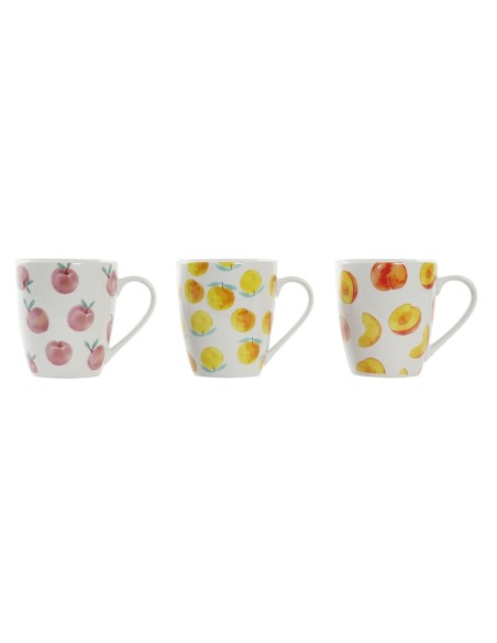 MUG PORCELANA 12X8,5X10 420ML FRUTAS 3 SURT.