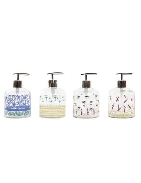 DOSIFICADOR CRISTAL ABS 10X8X14 350ML 4 SURT.