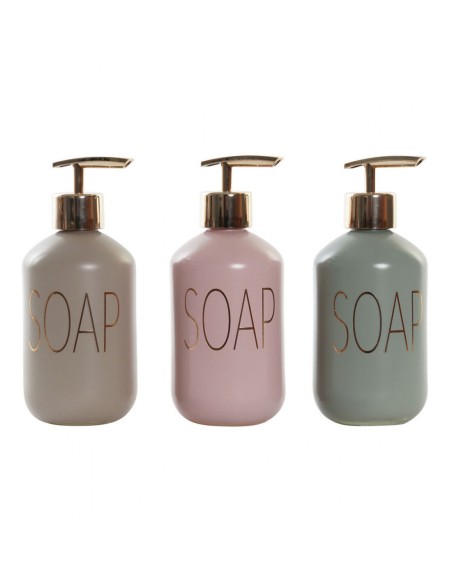 DOSIFICADOR CRISTAL 7,2X6,5X17 350ML MATE 3 SURT.