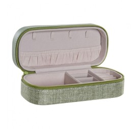 JOYERO POLIESTER POLIESTER 18X8X6 VERDE