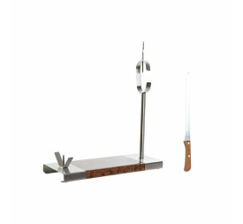 JAMONERO SET 2 INOX 40X16,5X40 CUCHILLO PLATEADO