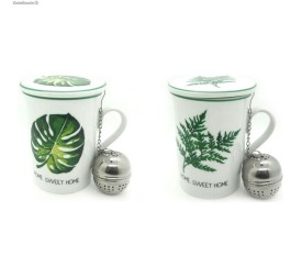 MUG INFUSIONES PORCELANA 10,5X8X11 280ML HOJA 2 SU