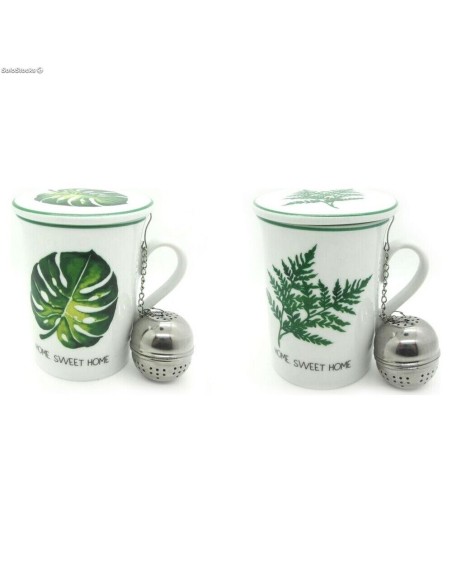 MUG INFUSIONES PORCELANA 10,5X8X11 280ML HOJA 2 SU