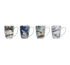 MUG PORCELANA 12X8,2X10,6 400ML TROPICAL 4 SURT.