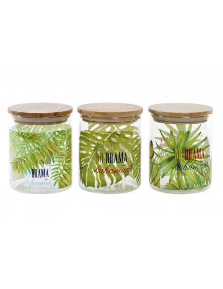 BOTE CRISTAL BAMBU 10X10X12,5 660 BAHAMAS 3 SURT.