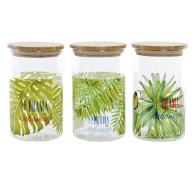 BOTE CRISTAL BAMBU 10X10X17 1000 BAHAMAS 3 SURT.