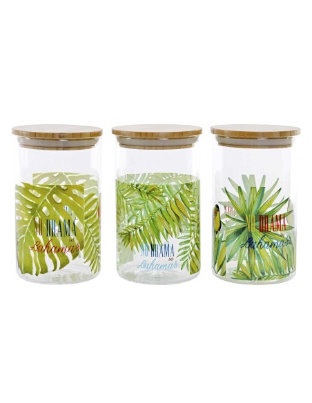 BOTE CRISTAL BAMBU 10X10X17 1000 BAHAMAS 3 SURT.